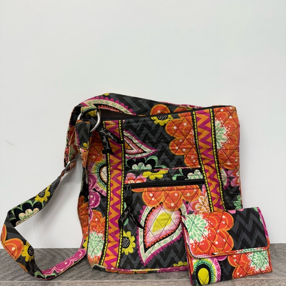 Vera Bradly Floral Women's Bag Wallet Set